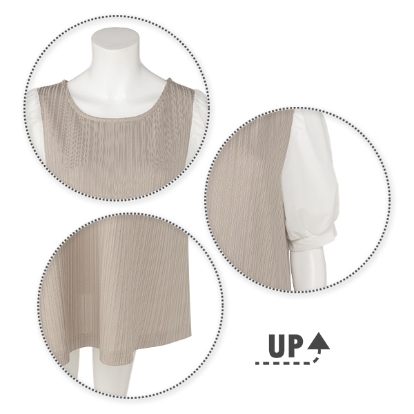 授乳口付きパフスリーブワンピース | マタニティ・産後