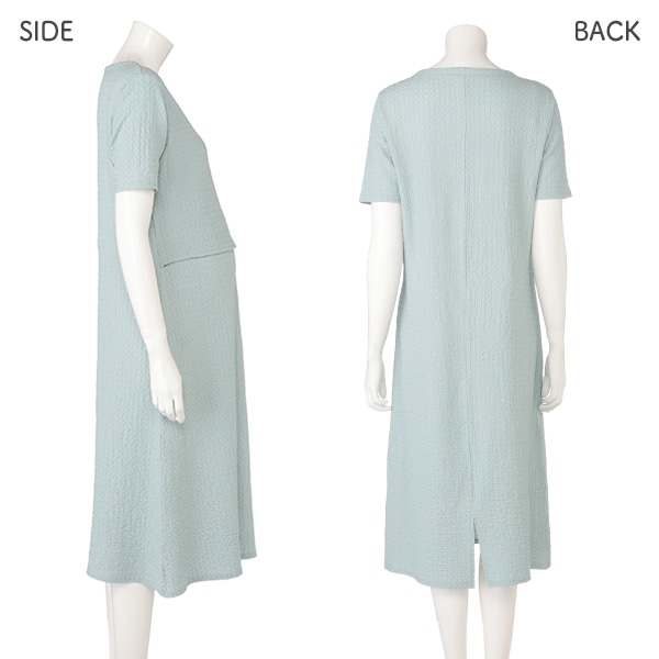 授乳口付きシャーリングワンピース | マタニティ・産後