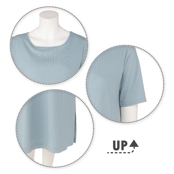 授乳口付き半袖リブワンピース | マタニティ・産後