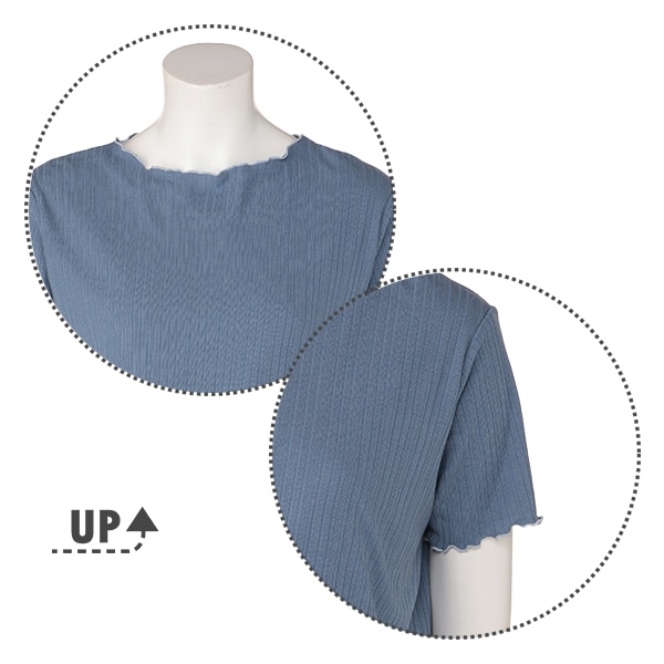 授乳口付き半袖リブメローワンピース | マタニティ・産後