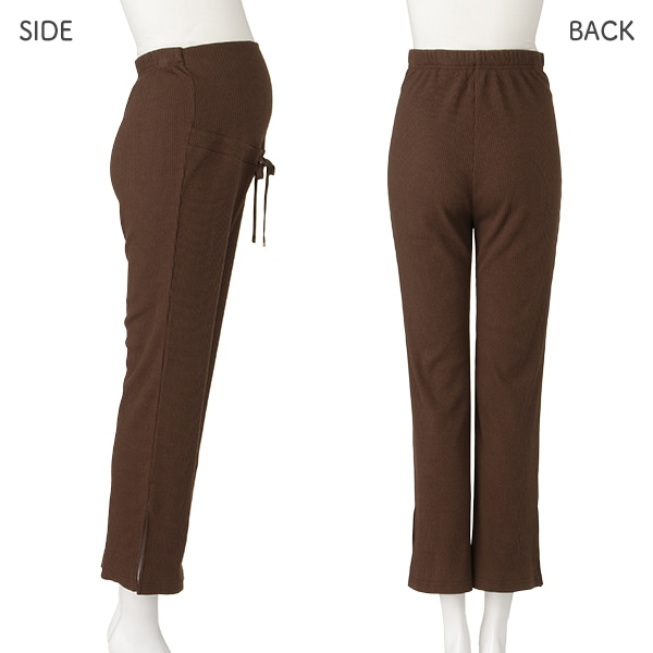 おなかゴムなしラクチンリブパンツ | マタニティ・産後