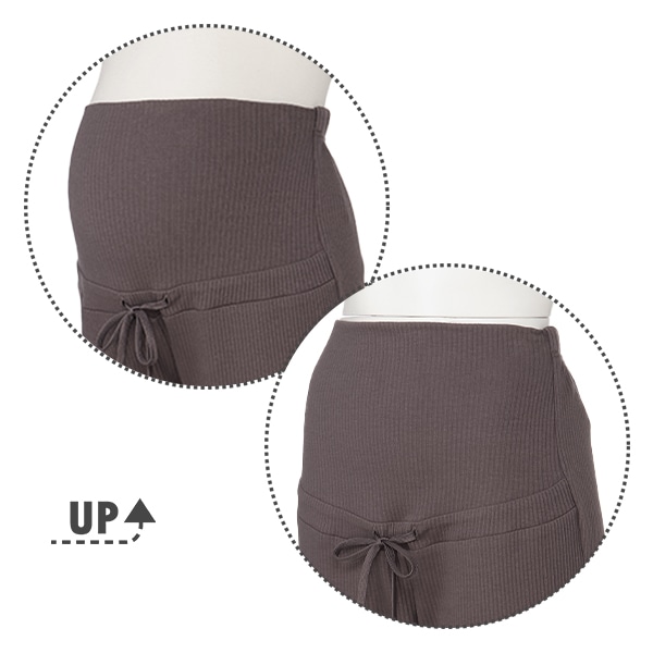 おなかゴムなしラクチンリブパンツ | マタニティ・産後