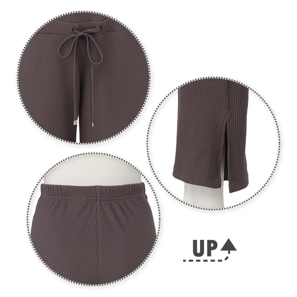 おなかゴムなしラクチンリブパンツ | マタニティ・産後