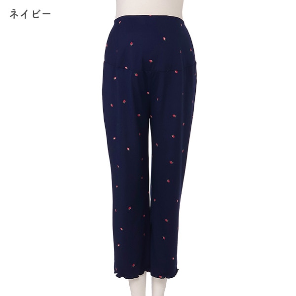 やわらかストレッチいちご柄ルームパンツ | マタニティ・産後