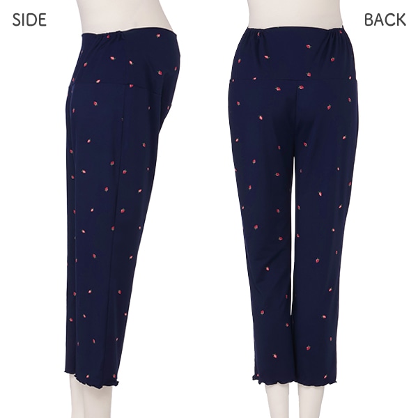 やわらかストレッチいちご柄ルームパンツ | マタニティ・産後