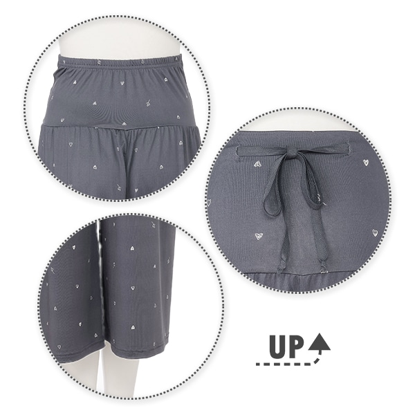 犬印本舗）7分丈ハート柄ルームパンツ | マタニティ・産後