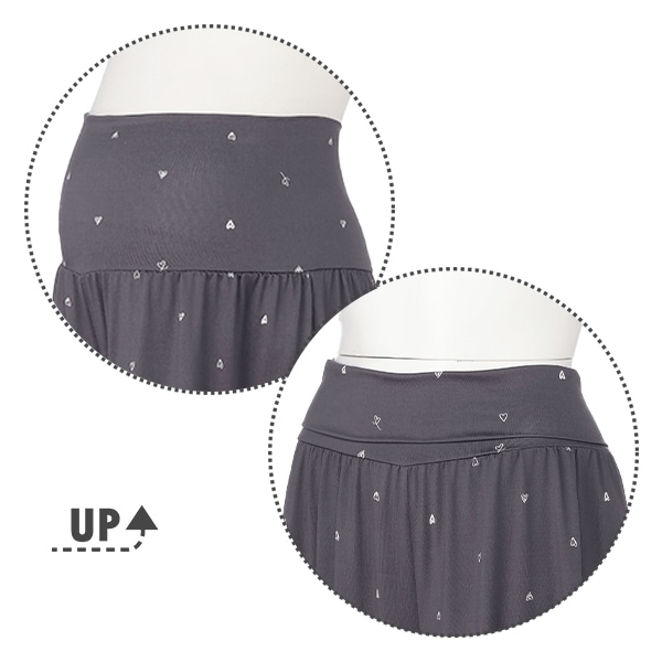 犬印本舗）涼感らくちんハーフパンツ（ハート） | マタニティ・産後