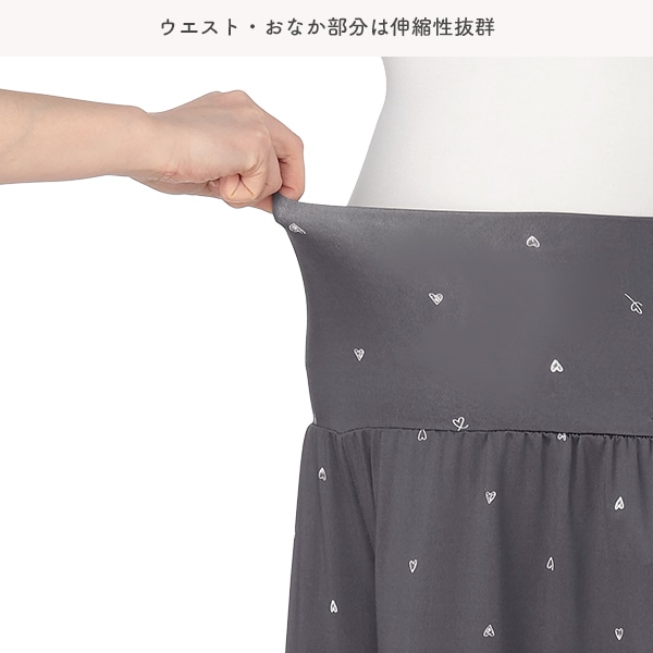 犬印本舗）涼感らくちんハーフパンツ（ハート） | マタニティ・産後