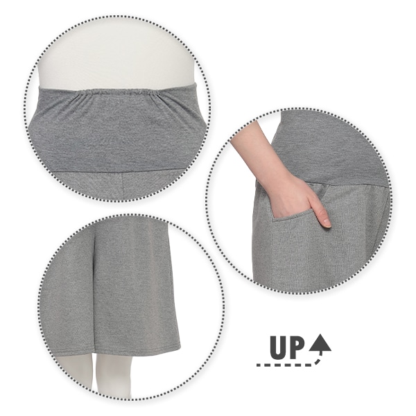 犬印本舗）おなからくちんスウェットハーフパンツ | マタニティ・産後