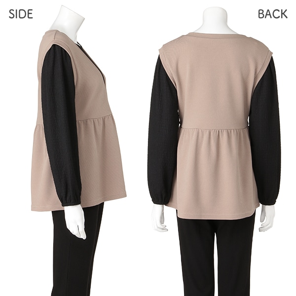 フェイクベストトップス