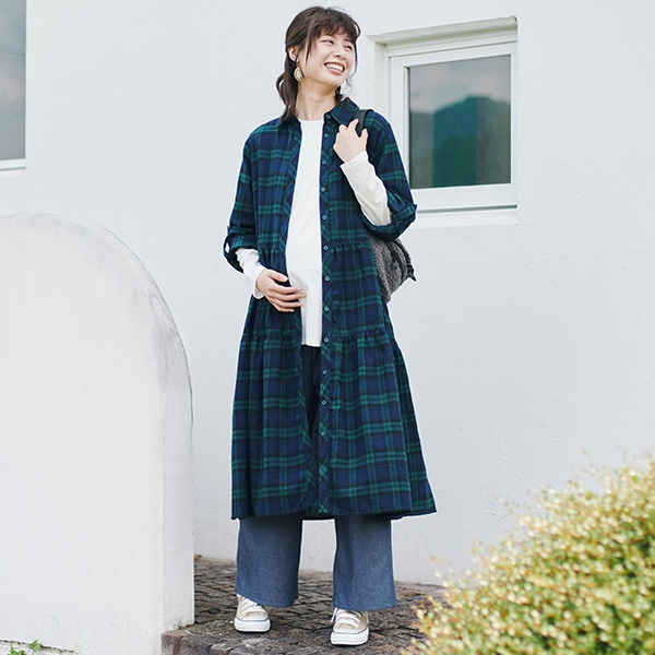 おなかゴムなしライトデニムワイドパンツ | マタニティ・産後