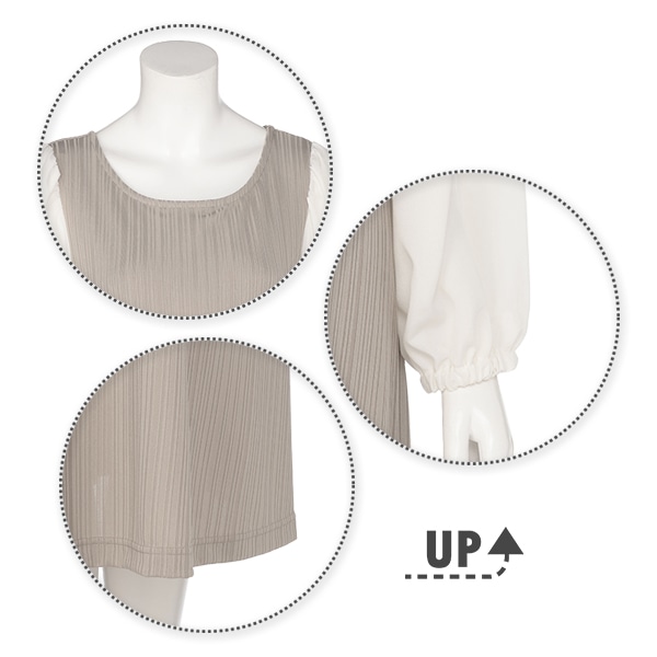 授乳口付きパフスリーブワンピース | マタニティ・産後