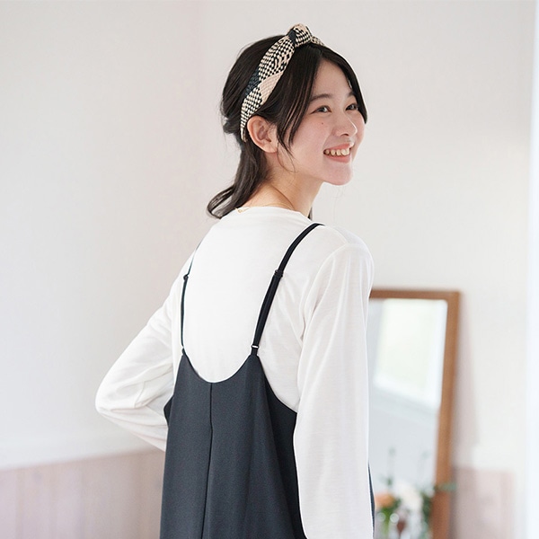 長袖Tシャツ付きキャミワンピース | マタニティ・産後