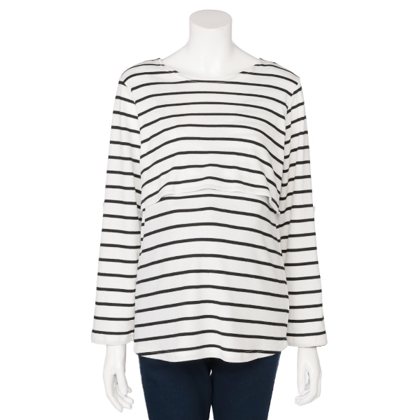 授乳口付き長袖Tシャツ&2WAYジャンパースカートセット | マタニティ・産後