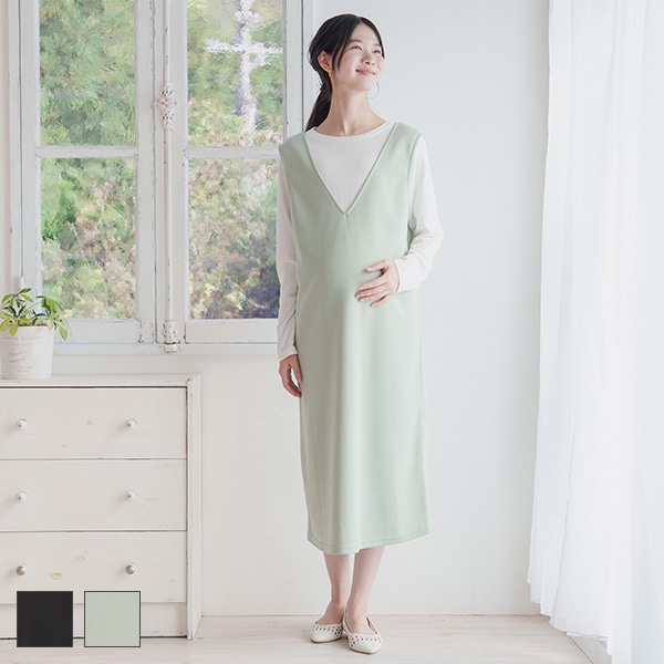 長袖Tシャツ付きジャンスカ | マタニティ・産後