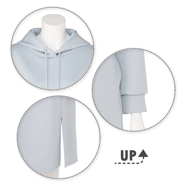 授乳口付きダンボール長袖ワンピース | マタニティ・産後