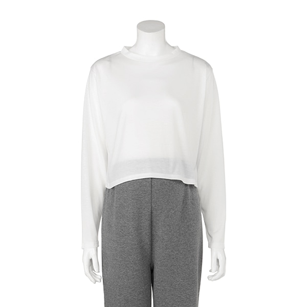 長袖Tシャツ付きテレコ3段ジャンパースカート | マタニティ・産後