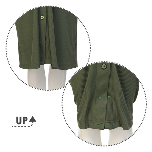ストレッチリブ2WAYワンピース型長袖パジャマ | マタニティ・産後
