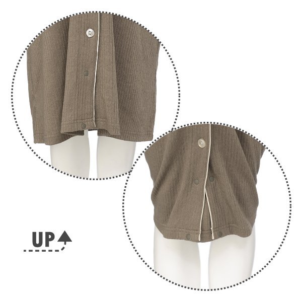 針抜き天竺2WAYワンピース型長袖パジャマ | マタニティ・産後