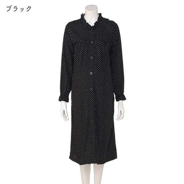 レーヨンフリル2WAYワンピース型長袖パジャマ | マタニティ・産後
