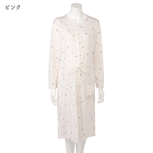 犬印本舗）フルーツ柄長袖マタニティネグリジェ | マタニティ・産後