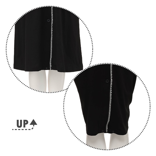 綿100%シルケット天竺2WAYワンピース型長袖パジャマ | マタニティ・産後