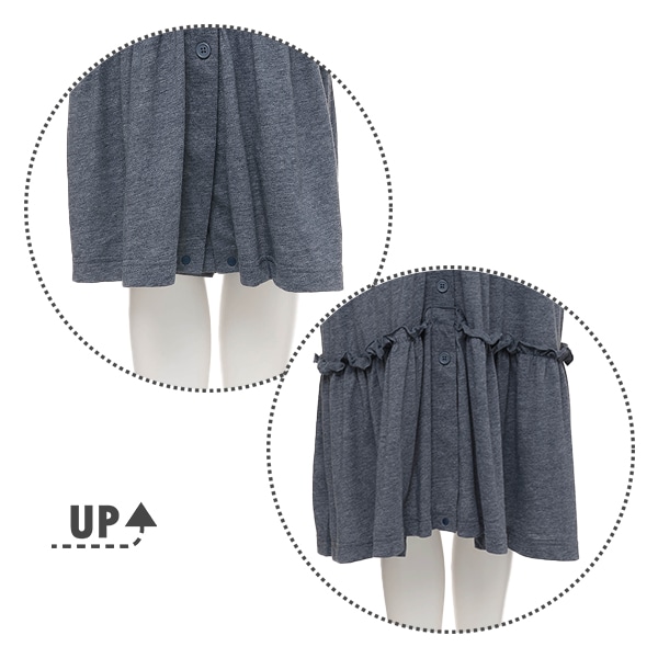 綿混ティアード2WAYワンピース型長袖パジャマ | マタニティ・産後