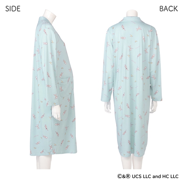 ストレッチ長袖ルームワンピース（おさるのジョージ） | マタニティ・産後