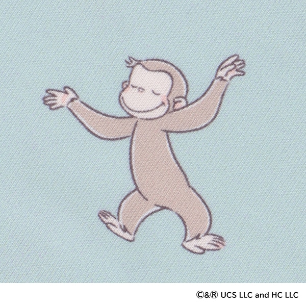 ストレッチ長袖ルームワンピース（おさるのジョージ） | マタニティ・産後