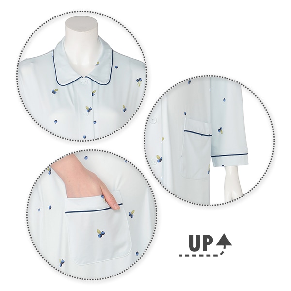 やわらかストレッチ2WAYワンピース型長袖パジャマ | マタニティ・産後