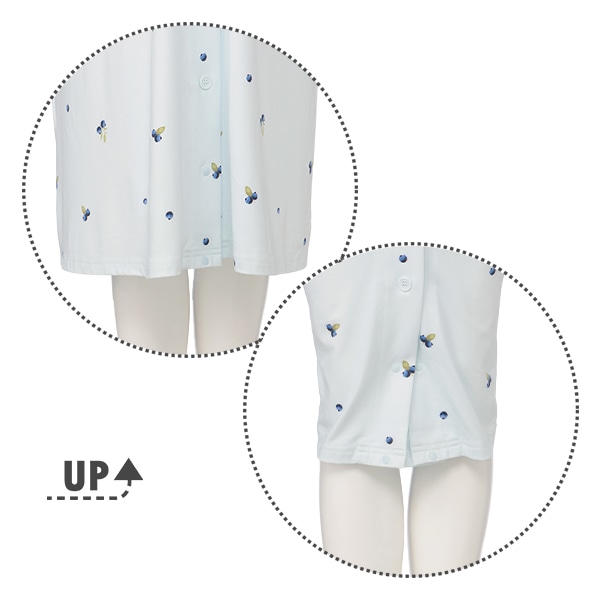 やわらかストレッチ2WAYワンピース型長袖パジャマ | マタニティ・産後