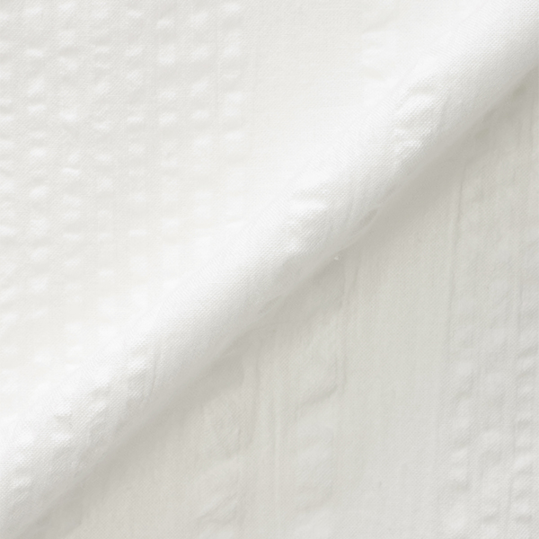 綿サッカーストライプブラウス