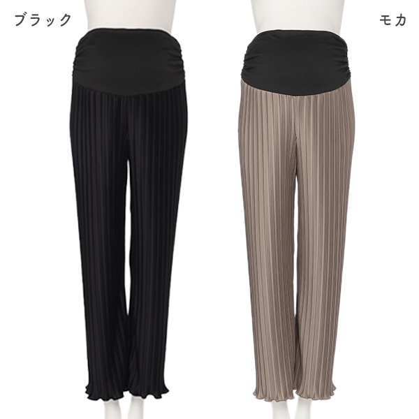 犬印本舗）ベリーフリープリーツパンツ | マタニティ・産後