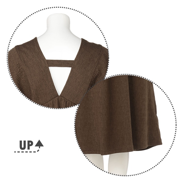 シャーリングワンピース