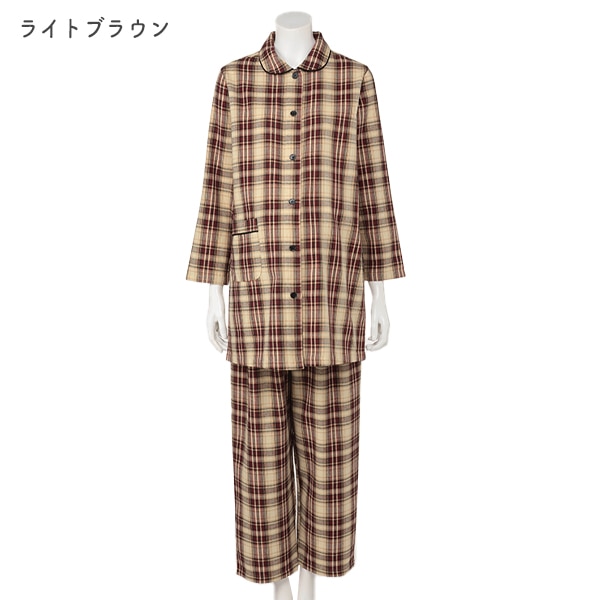 綿混ビエラ長袖パジャマ | マタニティ・産後