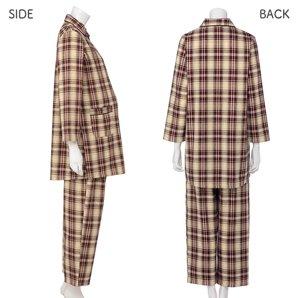 綿混ビエラ長袖パジャマ | マタニティ・産後