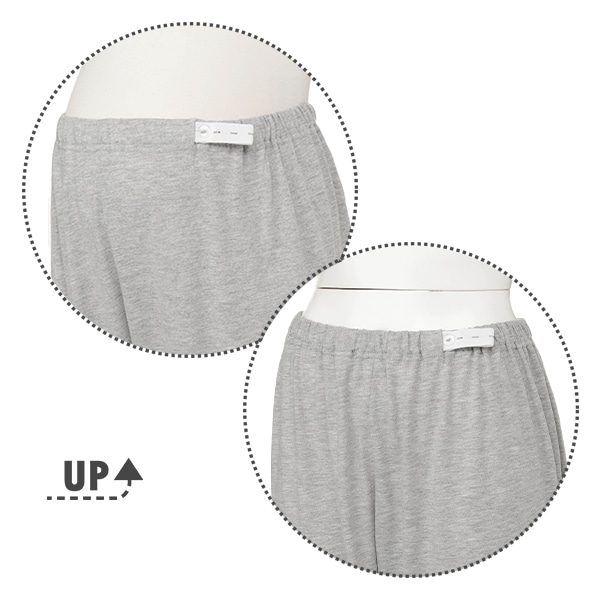 綿混やわらかワッフル紐付き長袖パジャマ | マタニティ・産後