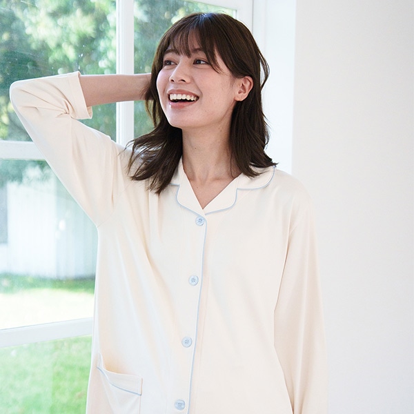 やわらかストレッチ長袖パジャマ | マタニティ・産後