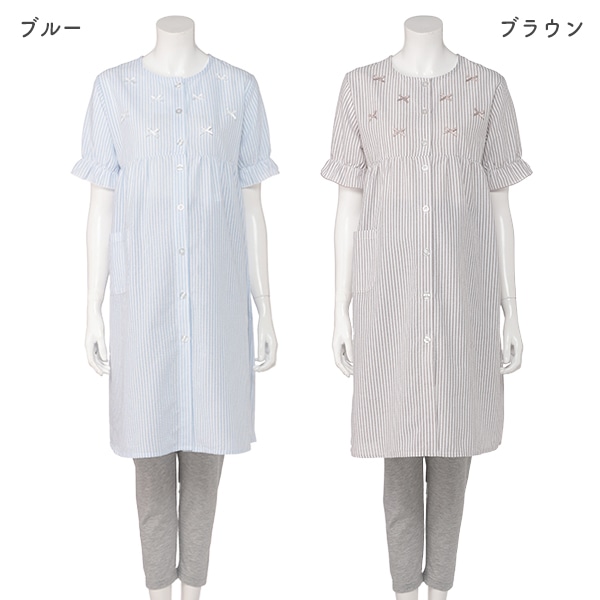 サッカーリボン付き半袖パジャマ | マタニティ・産後