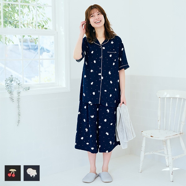 レーヨン7分丈ボトム半袖パジャマ | マタニティ・産後