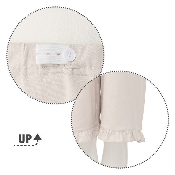 綿混フリル7分丈ボトム半袖パジャマ | マタニティ・産後