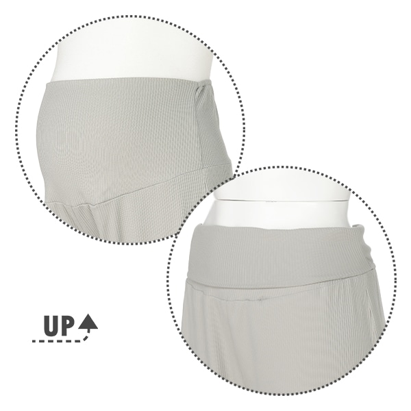 ストレッチリブおなかゴムなし5分袖メロウパジャマ | マタニティ・産後