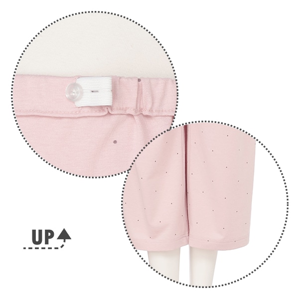 綿混やわらかストレッチドット柄半袖パジャマ | マタニティ・産後