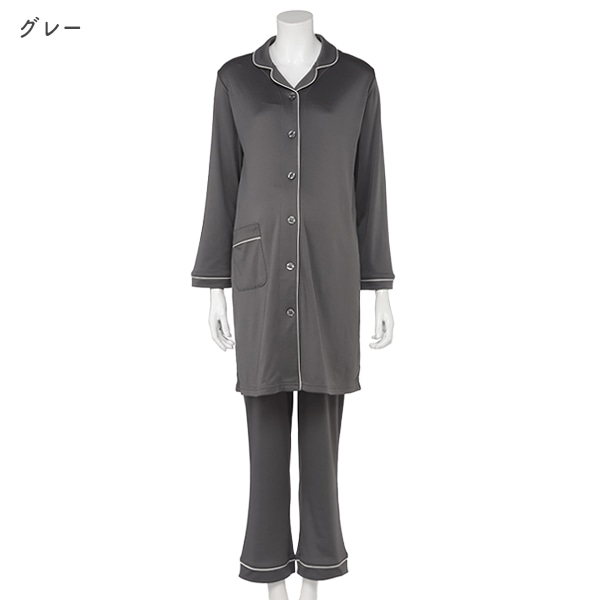 ふんわりスムースおなかゴムなし長袖パジャマ | マタニティ・産後