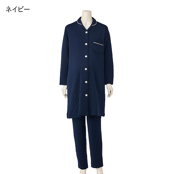 格子キルト長袖パジャマ| マタニティ・産後