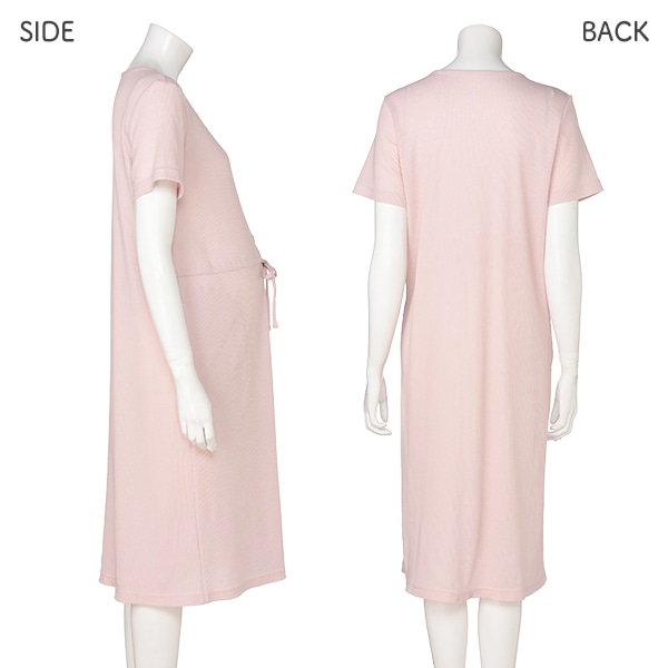 やわらかワッフル2WAYワンピース型半袖パジャマ | マタニティ・産後