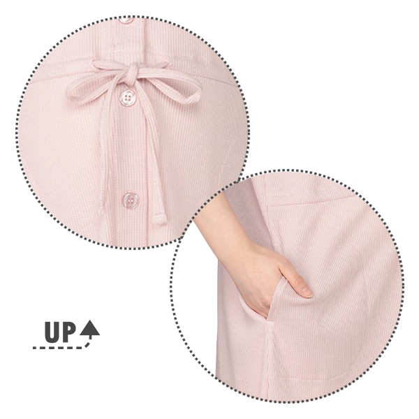 やわらかワッフル2WAYワンピース型半袖パジャマ | マタニティ・産後