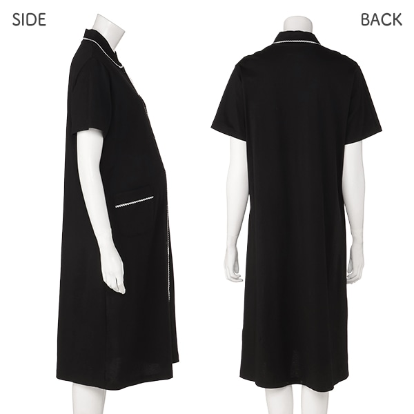 綿100％シルケット天竺2WAYワンピース型半袖パジャマ | マタニティ・産後