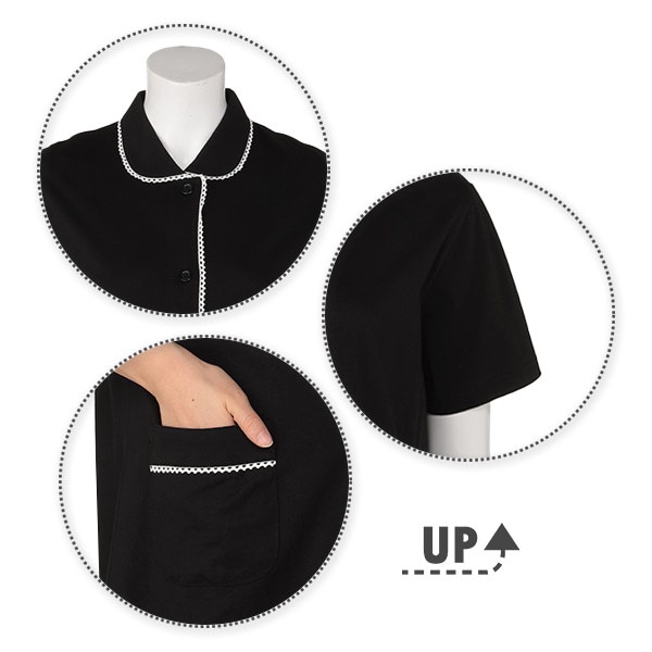 綿100％シルケット天竺2WAYワンピース型半袖パジャマ | マタニティ・産後