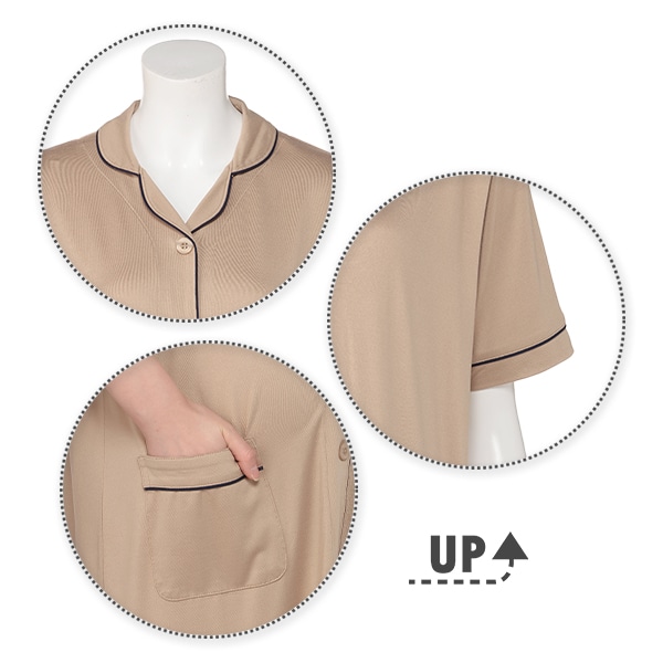 やわらかストレッチ2WAYワンピース型半袖パジャマ | マタニティ・産後